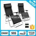 Luxury Sun lounger Outdoor recliner with pillow